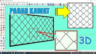 Create a Wire Fence in Sketchup