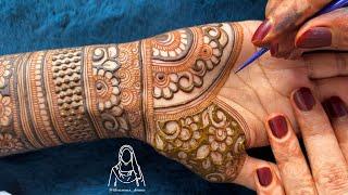 Very Beautiful Semi Bridal Mehndi Design | Latest Indian Mehndi Design tutorial | #mehndi #henna