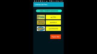 app TINKA para sacar los pronosticos de loterias del PERU