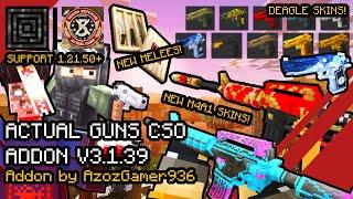 Minecraft Actual Guns CSO Addon V3.1.39 NEW M4A1 SKIN UPDATE! MCPE 1.21.50+ | Creator Crafter321