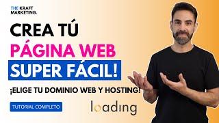 Cómo Crear una Página Web Desde Cero con dominio web y hosting. Tutorial para principiantes 2024