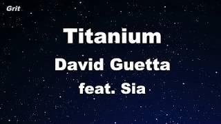 Titanium ft. Sia - David Guetta Karaoke 【With Guide Melody】 Instrumental