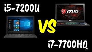 i5-7200U vs i7-7700HQ Benchmarks Test!  [4K]