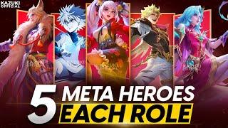 TOP 5 META HEROES FROM EVERY ROLE TO BAN OR PICK | SEASON 35 | MLBB