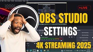 OBS Live Streaming Setting 2025 | How to Live Stream on OBS | Obs Studio: Best 4K Live Stream Gaming