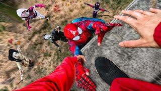 SPIDERMAN PARKOUR Vs SERBIAN DANCING LADY | Run to Save the Last (Horror Story Short) | Epic POV