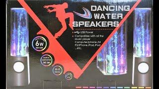 Распаковка - Динамики "Фонтан" | Колонки играющий фонтан Dancing Water Speakers