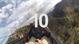 Top 10 - Gliders Skimming Through Mountain Gaps