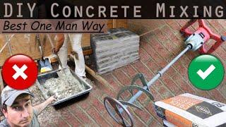 The Best Way to Mix Concrete When Working By Yourself