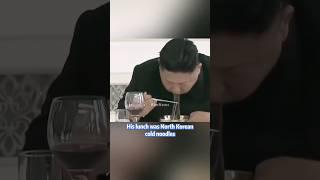 His lunch was North Korean cold noodles  #kimjongun #northkorea #shorts