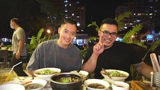 Eating VIETNAMESE PHO w/ TRI PHAN - saigonspringroll HOT BOY OF VIETNAM