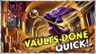 Vaults under TWO MINUTES, Super Reliable Build | Halls of Torment