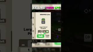 Selling 1000 Large Pineapple Crates┃Roblox Islands