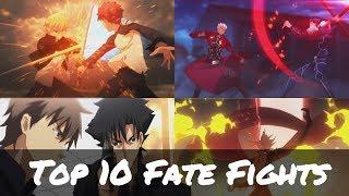 [AMV] Top 10 Fate Fights  ▶ Black And Blue ᴴᴰ◀◀◀