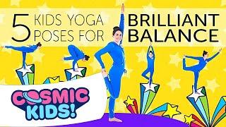 5 Kids Yoga Poses For Brilliant Balance ‍️ | Cosmic Kids