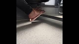 Girl Candid trample my ID (flip flops)