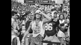 David Lee Roth at Kinnick Stadium in 1986