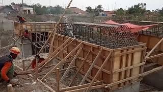 #jembatan #Cibereng                                   Proses bangunan Jembatan gantung