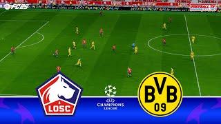 LILLE vs BORUSSIA DORTMUND - UEFA Champions League 2025 | Full Match UCL | FC 25 Game Simulation