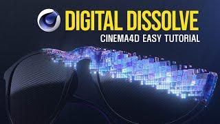 CINEMA 4D Digtal Dissolve Poly Fx Tutorial