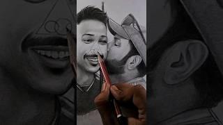 Nose drawing trick ️️ #art #artwork #cartoon #drawing #satisfying #paint #shorts