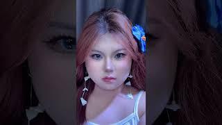 Little cool #Round and square face makeup#Makeup sharing#Today s makeup and styling#Contra