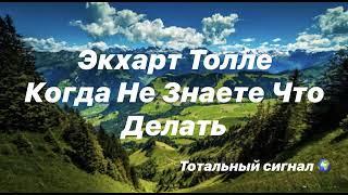 Когда не знаете что делать Ответы на жизненные трудности Экхарт Толле избранные лекции аудиокниги