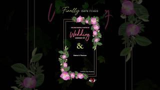 Free Capcut Wedding Invitation Video ️️ #capcuttemplate #shorts #weddinginvitation #datefixed