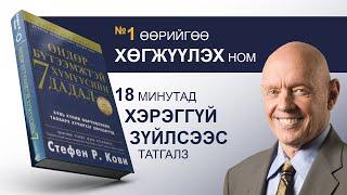 【АМЬДРАЛД юу ЧУХАЛ вэ?】Өндөр бүтээмжтэй хүмүүсийн 7 дадал