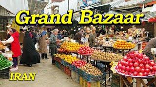 Walking through the Colorful Rasht Grand Bazaar - Iran's largest open-air market-2024 ایران