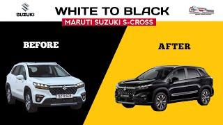 Black Makeover Of Maruti Suzuki S-cross At Prince Multi Car Service Center In Navi Mumbai