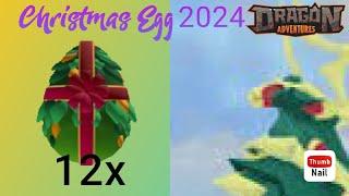 Hatching 12 Christmas Egg 2024 in DA | Dragon Adventures Christmas Event 2024