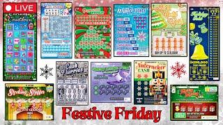 FINAL FESTIVE FRIDAY! HOLIDAY THEMED SCRATCH OFF LOTTERY TICKETS