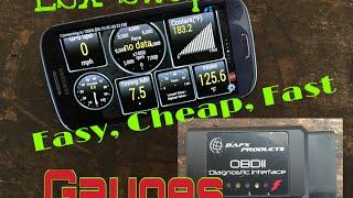 LSx Swap Gauges Simple, Easy, Cheap & Code Reader OBDII -Check Engine Light DTC Bluetooth OBD2