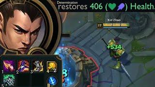 League of Legends But Full AP Xin Heals 500 From An Auto Attack