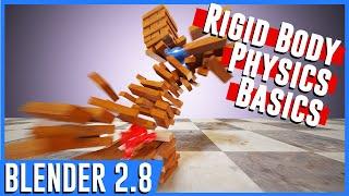 How to Create Easy Rigid Body Physics Animations in Blender 2.8 - Blender Simulation Tutorial