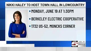 VIDEO: Nikki Haley to host town hall in Moncks Corner Monday