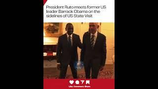 Ruto Meets Retired Energetic  Obama