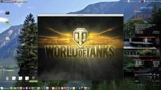 Запуск World Of Tanks в Linux Mint -Test.