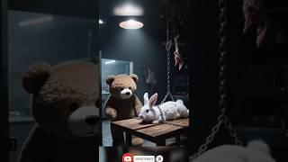 Teddy bear rescue the Cute Rabbit #shortsfeed #shorts #viralvideo #trending