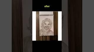 before after artist video #shorts
