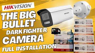 Hikvision 4MP Dark Fighter Ultra series IP Camera Complete Installation With I series Hikvision NVR