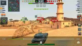 [WoT Blitz] Oasis Palms - South Base - B-C 25 t AP - 4996dmg - Ace Mastery