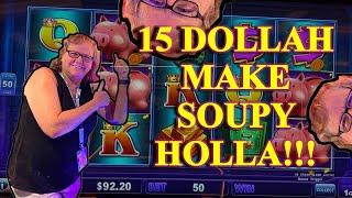 Slot Play - Piggie Bankin', Lock-it-Link - 15 Dollah' Make Soupy Holla!