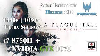 A Plague Tale Innocence GTX 1070 Laptop + I7 8750H Ultra Settings 1080p 1440p