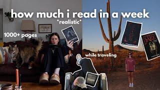 How much I realistically read in a week as a booktuber  reading vlog