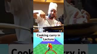 Cooking curry in Lecture #shorts