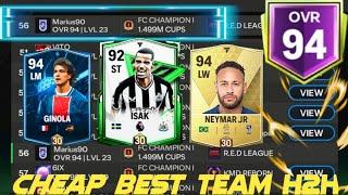 CHEAP BEST TEAM IN H2H  BEST CARDS  META CARDS #fifamobile