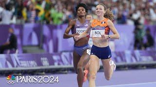 Femke Bol, Team USA's Anna Cockrell lead the way in third women's 400m hurdles semi | Paris Olympics