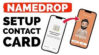 How to Setup My Card in Contact Settings for Namedrop in iOS 17 | Setup iOS 17 Namedrop Contact Card